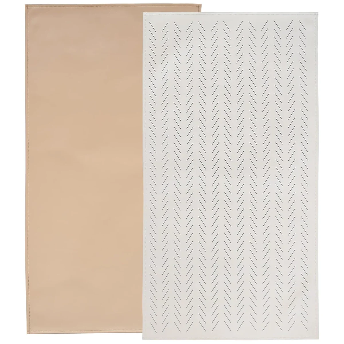 Portable Changing Pads, Two-Pack by Owlowla, Beige and Herringbone