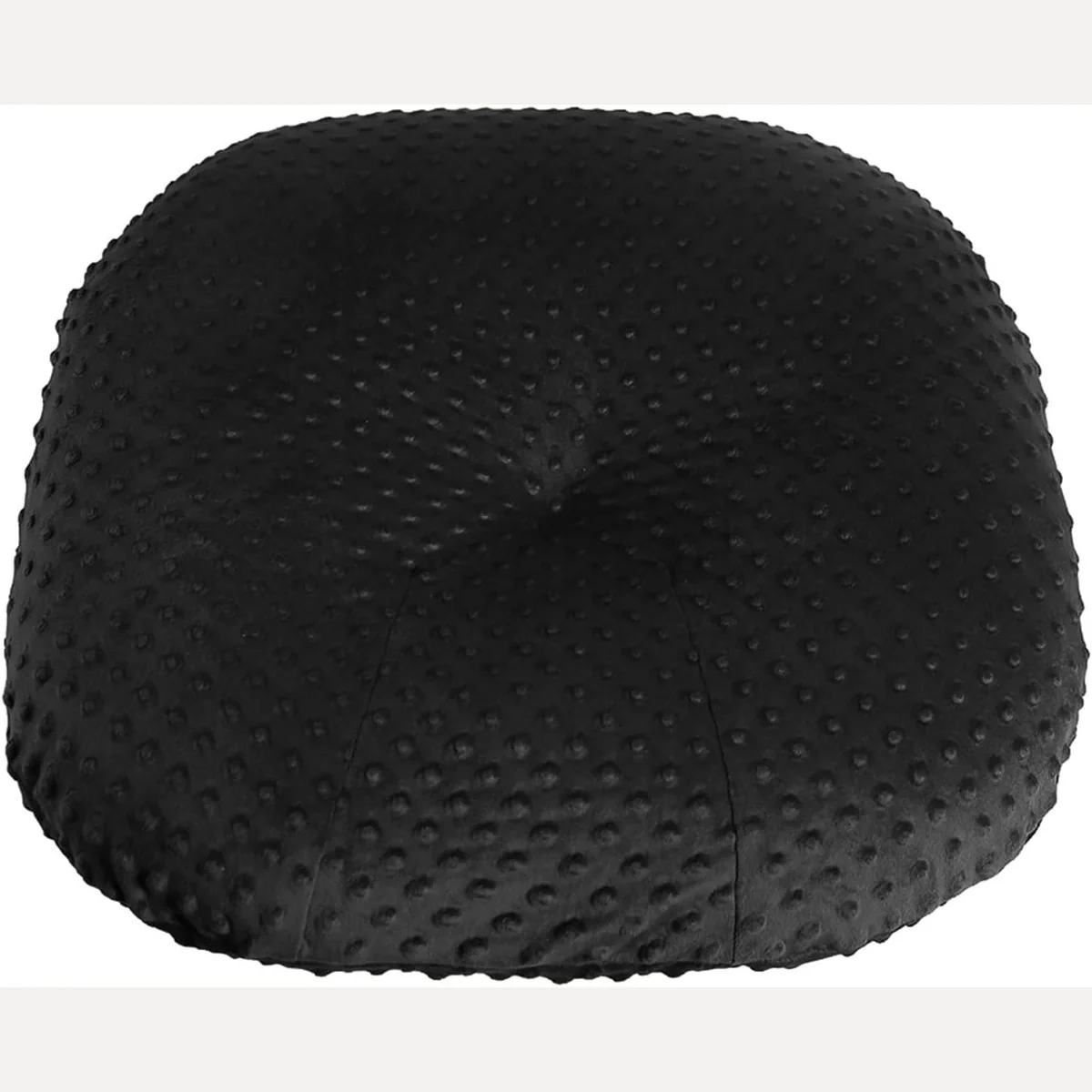Minky Newborn Lounger Cover by Owlowla, True Black