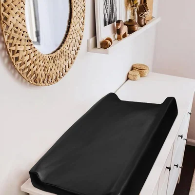 Wipe-Clean Changing Pad Cover by Owlowla, Black