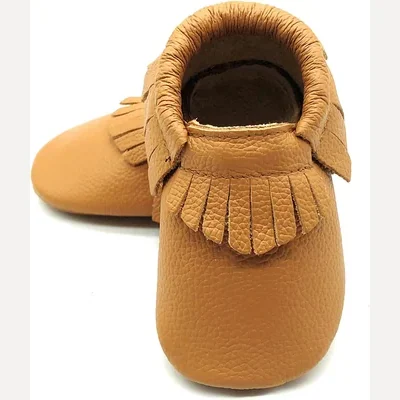 Leather Baby Moccasins by Owlowla, Ginger
