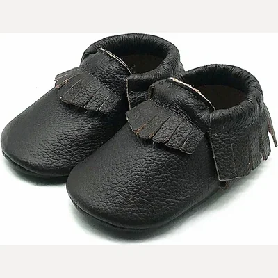 Leather Baby Moccasins by Owlowla, Coffee Bean