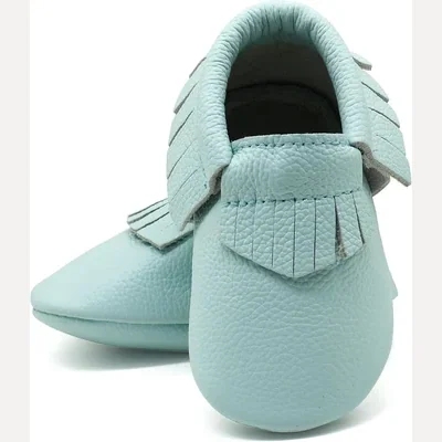 Leather Baby Moccasins by Owlowla, Mint