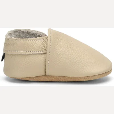 Soft Sole Leather Baby Shoes by Owlowla, Beige